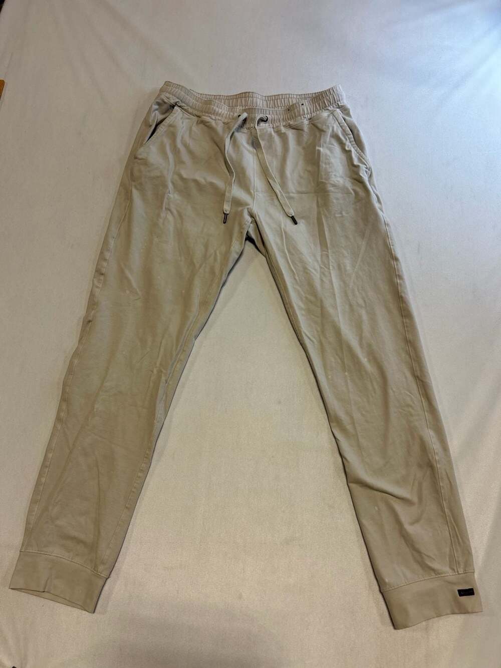 Good Man Brand Men's Slim Fit Chino Joggers in Khaki